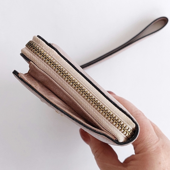 ♠️Kate Spade Anita Rose Gold Leather Zip Around Long Continental Wallet - Picture 5 of 12